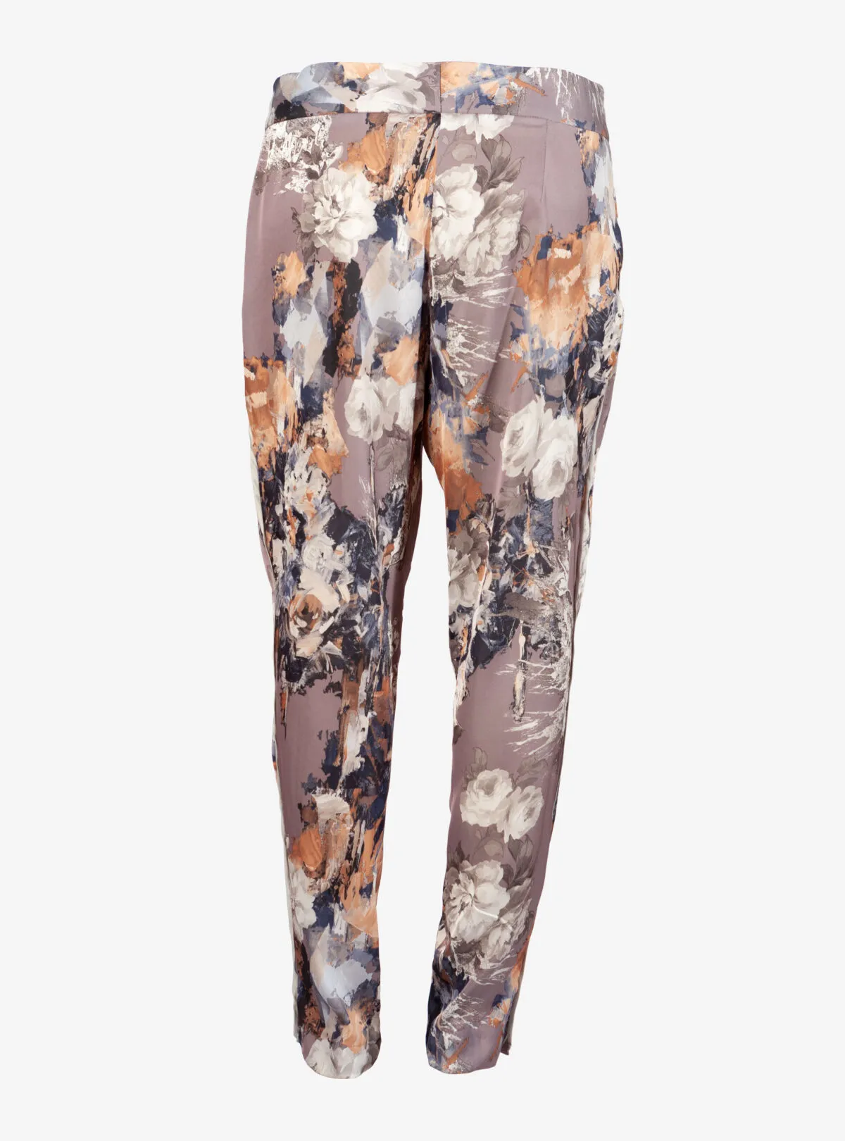 pantaloni cu imprimeu floral