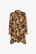 rochie mini cu imprimeu leopard